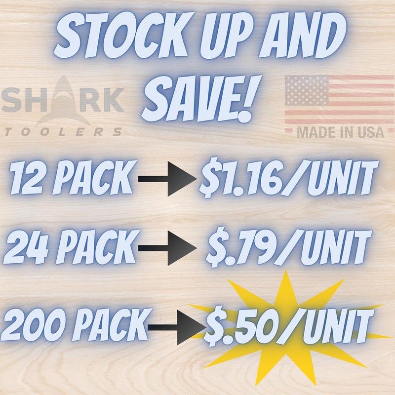 Shark Toolers Tweekers Invisible Leveling Shims, Ideal for Contractors – Breakaway Spacers for Cabinet, Door, Trim, and Tile Installation – Clear, Stackable Shims for Pros – Made in USA – 24 Pack - Image 5